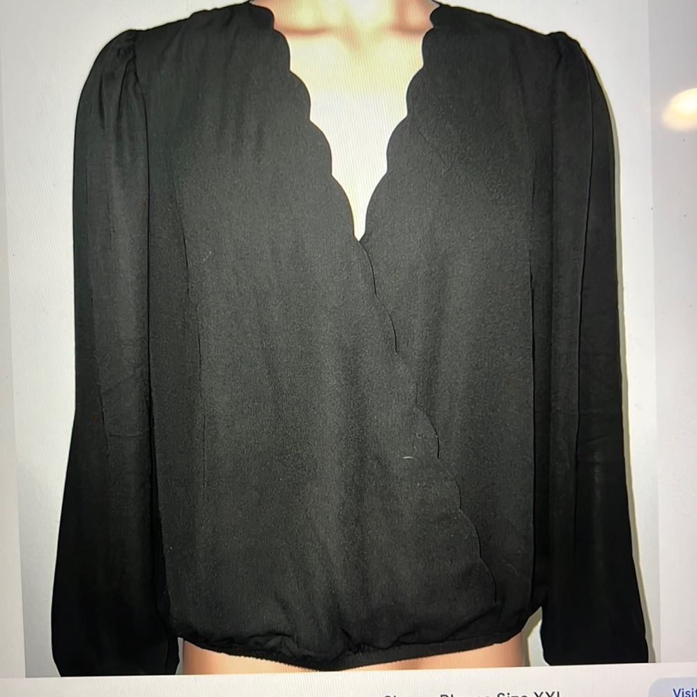 Nine Britton Ivan’s Scallop Detail Blouse